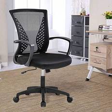 OffiClever Mesh Backrest Wheels Ergonomic Lumbar