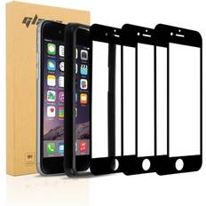 Apple iPhone 7 Plus/8 Plus Screen Protectors Cadorabo 3x Tempered Glass for Apple iPhone 7 8 Plus Screen Protection Protection Film with installation aid Display Saver