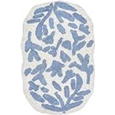 Beliani Modern Bath Mat Cotton Irregular Shape 60 x 90 cm
