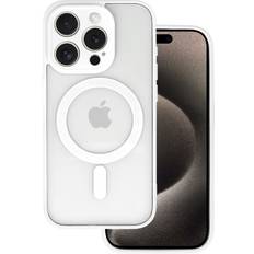 Skal-man iPhone 12 PRO Magsafe Transparent med Vit Ram