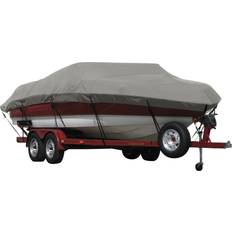 Boating Covermate Exact Fit Sunbrella Boat Cover for Malibu 20 Mxz 20 Mxz w/ G3 Tower I/O. Charcoal Grey Heather in Charcoal Grey Heather