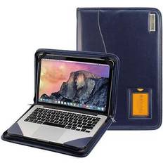 Broonel Blue Leather Protective Case Asus Chromebook Plus CX34