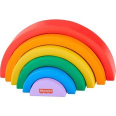 Fisher-Price Toddler Toy Wooden Stacking Rainbow