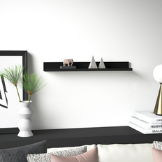 Ebern Designs Black Shelves Ebern Designs Dreanna Picture Ledge Wall Shelf