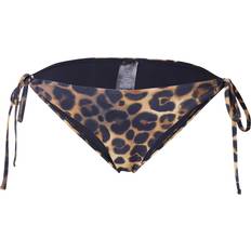 Leopard Bikinis Topshop Loop Tie Side Bikini Bottoms - Leopard Print/Multi