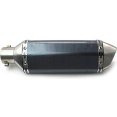 Exhaust Systems Zaddox Auspuff Force kompatibel mit Triumph Street Triple RS Rx Schalldämpfer Carbon Look-Edelstahl schwarz-schwarz