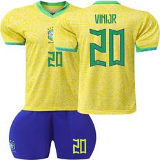 Hkedes XXL, YELLOW 20B 2024 Brazil Home NEYMAR JR 10# RICHARLISON 9# VINIJR 20# G.JESUS 18# Men Women Adult Football Jersey