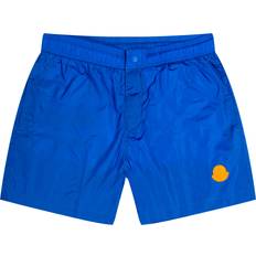 Moncler Badkläder Moncler Nylon Jacquard Logo Swim Shorts Blue