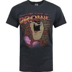 Mens Taz On The Prowl Looney Tunes T-Shirt - Charcoal