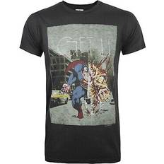 JUNK FOOD Mens Get Lit Superman T-Shirt - Black