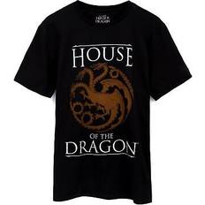 Game of Thrones house the dragon t-shirt herren erwachsene logo black top Schwarz