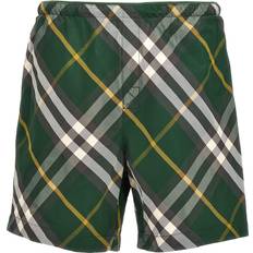 Burberry Green Swimwear Burberry Check swim shorts