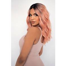 Wigs on sale Lullabellz The Rosé Pink Mid Length Loose Wave Lace Front Wig