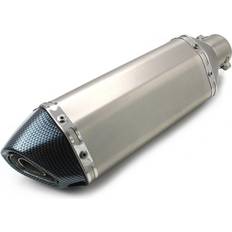 Exhaust Systems Zaddox Auspuff Force kompatibel mit Aprilia RSV4 Factory Schalldämpfer Edelstahl-Carbon Look schwarz-schwarz