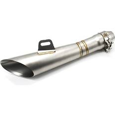 Exhaust Systems Zaddox Auspuff Cone kompatibel mit Kawasaki Z 650 300 Schalldämpfer Edelstahl Titan schwarz-schwarz