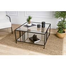 Glas - Guld Soffbord Hanah Home Four Leg Coffee Table