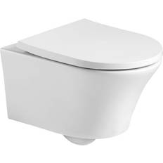 Rimless Water Toilets Belfry Bathroom Wall Hung Toilet with Soft Close Seat