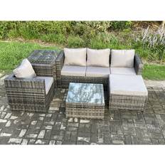 Rattan Outdoor Lounge Sets on sale Fimous Rattan Garden 5 Outdoor Lounge Set