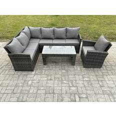 Rattan Garden & Outdoor Furniture Fimous 7 Corner Outdoor Lounge Set