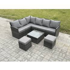 Garden & Outdoor Furniture Fimous 8 Garden Wicker Outdoor Lounge Set