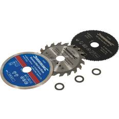 Loops 3 PACK 85mm Mini Circular Saw Set TCT Wood Metal & Diamond Tile Cutting Blade