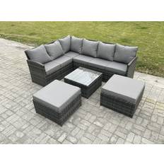 Garden & Outdoor Furniture Fimous 8 Garden Wicker Outdoor Lounge Set