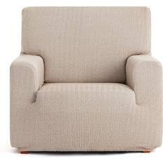 Beige Housses de Fauteuil Eysa Extensible Lin 80 x 130 Housse de Fauteuil Beige