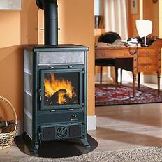 Grau Holzöfen Nordica La Holzofen Kaminofen Rossella R1 BII Naturstein 8,8 kW