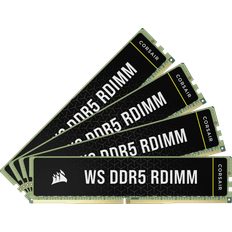 4 - DDR5 RAM Corsair WS DDR5-6000 64GB CL40 Quad Channel 4 stk Intel XMP Grøn