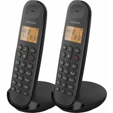 DECT - Trådlös Fast telefoni Logicom Markkabeltelefon DECT ILOA 250 DUO Svart