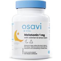 Vitamins & Supplements Osavi Melatonin with Valerian & Lemon Balm 1mg 60 Caps 60 pcs