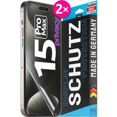 2x se 3d privacy schutzfolie iphone 15 pro max Matt