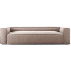 Decotique Grand 3-Seater Velvet Dusk Beige Sofa 3 Seater