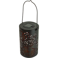 Garden Ornaments Northlight 8" Black Owl Outdoor Solar Lantern with Handle