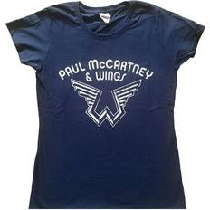 Stella McCartney Ladies T-Shirt Wings Logo - Navy Blue