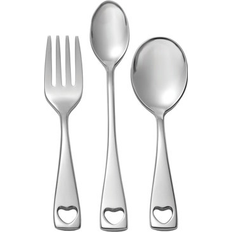 Baby care Oneida Little Love 3 Piece Fine Flatware Baby Set Metallic