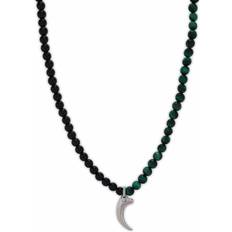 Police Men's Necklace - Siver/Black/Green