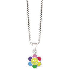 Smiley smykker Støvring Design Smiley Necklace - Silver/Multicolour