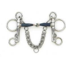 Stainless Steel Equestrian Centaur Blue Steel Jointed Tom Thumb Pelham