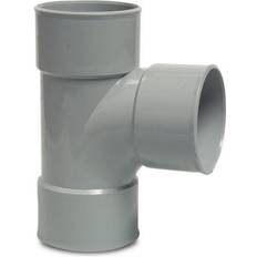 Plumbing Mega T-Stück 87° PVC-U 110 mm Klebemuffe Grau KOMO