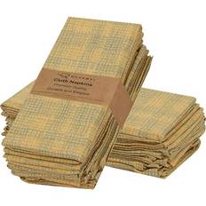 Yellow Cloth Napkins RUVANTI Print Cloth Napkin Yellow (45.72x45.72cm)