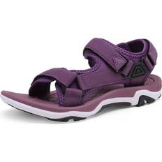 Red Sport Sandals Dream Pairs Women’s Arch Support Hiking Sandals Sport Outdoor Athletic Comfortable Summer Beach Water Sandals DSA214 BURGUNDY