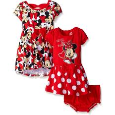 Dresses Disney Baby-Girls Minnie Mouse Rock The Dots Dresses, Red, Months Pack of 2