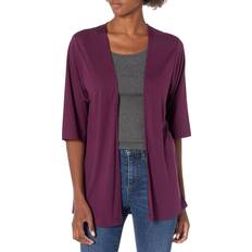 Hanes Cardigans Hanes Women's Lightweight Open Cardigan, Plum Port