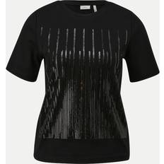 Sequins T-shirts s.Oliver Black Label T-Shirt mit Pailletten, Größe