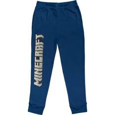 Minecraft Pants Children's Clothing Mad Engine Minecraft Video Game Pants Logo Block Big Letters Boys Navy Sweatpants US Alpha Regular Navy