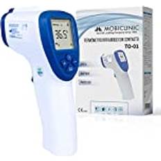 Mobiclinic Mobiclinic, Beröringsfri infraröd termometer, panna, spanskt märke, medicinsk kvalitet, CE-märkt, LCD-display, feberlarm, digital avläsning, minnesfunktion