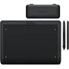 Xencelabs XENCELABS grafisk surfplatta, trådlös ritplatta med 2 batterifria digitala pennor, lutningsstödpenna med 8192 nivåer penntryckkänslighet, 12” bärbar ritplatta för Win/Mac/Linux, svart