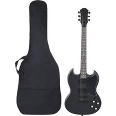 vidaXL E-Gitarre für Anfänger mit Tasche Schwarz 4/4 39"