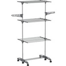 Clothing Care Hyfive Clothes Drying Rack 3 Tier Airer Portable Grey 136cm